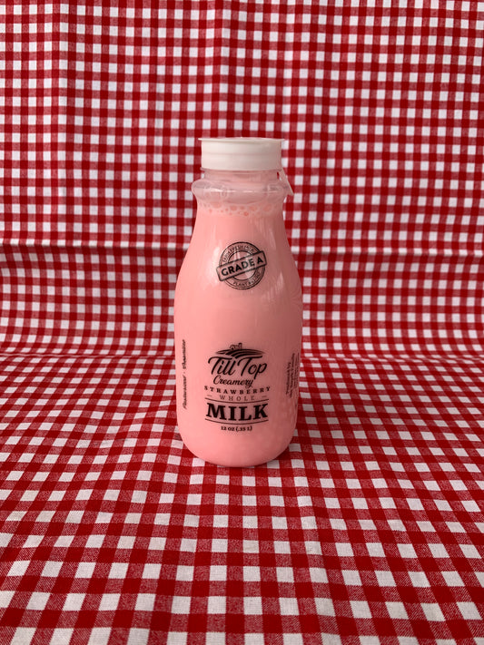 Strawberry Whole Milk - 12 oz